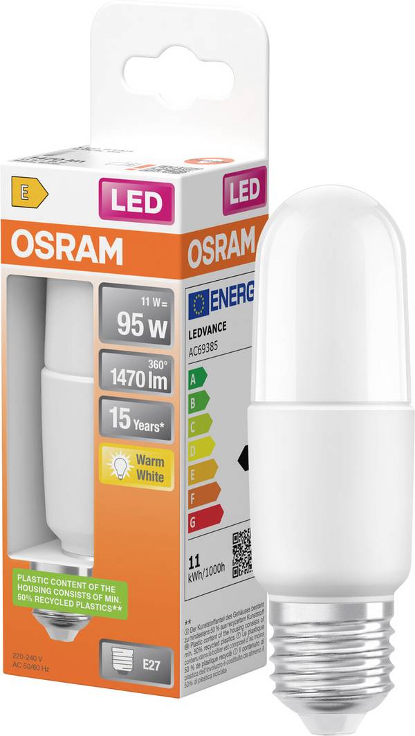 OSRAM HOMELIGHTING 4099854480393 LED CEE E (A - G) E27  11 W blanc chaud   1 pc(s)