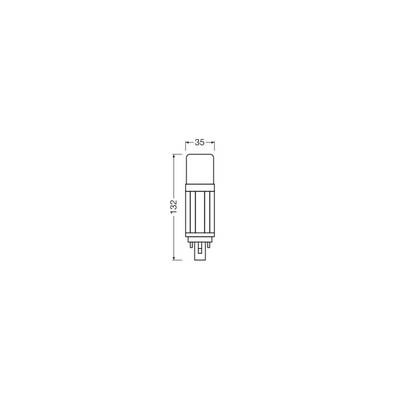 OSRAM HOMELIGHTING 4099854502873 Tubes LED CEE E (A - G) G24-d forme de tube 9.5 W blanc lumière du jour (Ø) 37.7 mm 1 p-1
