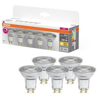 OSRAM HOMELIGHTING 4099854352355 Lampe à réflecteur LED CEE G (A - G) GU10 3.4 W blanc chaud 5 pc(s)-1