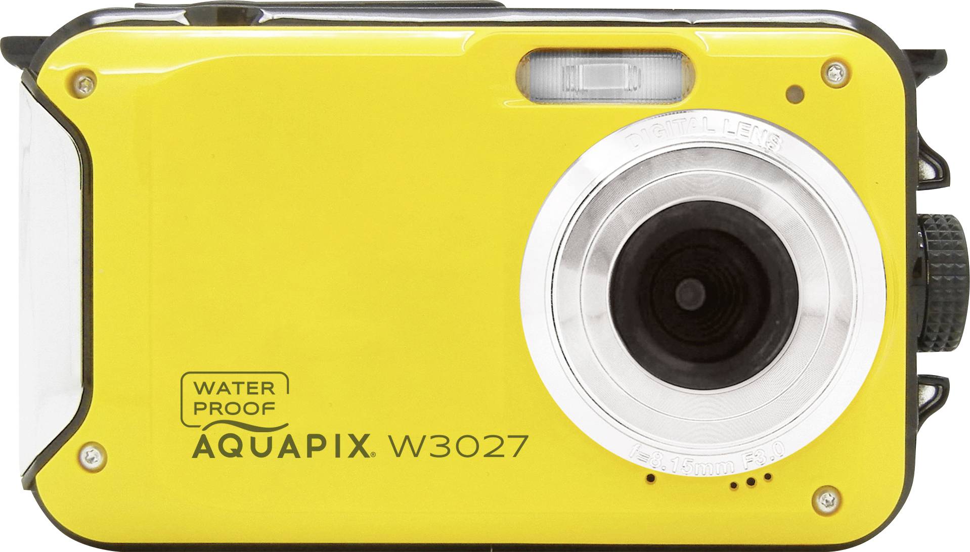 Easypix W3027-Y Wave Yellow Appareil photo numérique 30 Mill. pixel jaune avec accu, sacoche stabilisation d'image, vidé-0
