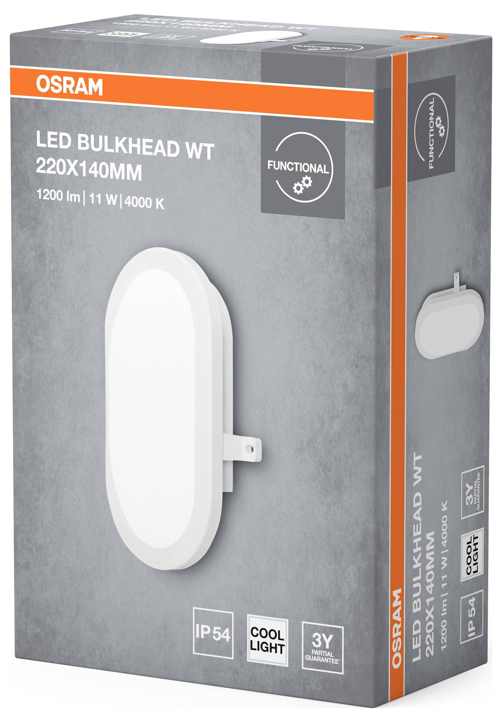 OSRAM HOMELIGHTING LED Bulkhead 11W 4000K White Applique LED-2