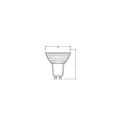 OSRAM HOMELIGHTING 4099854457449 Lampe à réflecteur LED CEE E (A - G) GU10 réflecteur 5.6 W blanc froid (Ø x H) 50.00 mm-1