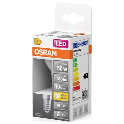 OSRAM HOMELIGHTING 4099854458705 Lampe à réflecteur LED CEE E (A - G) E14 Par 16 3.7 W blanc chaud (Ø x H) 50.00 mm x 50-2