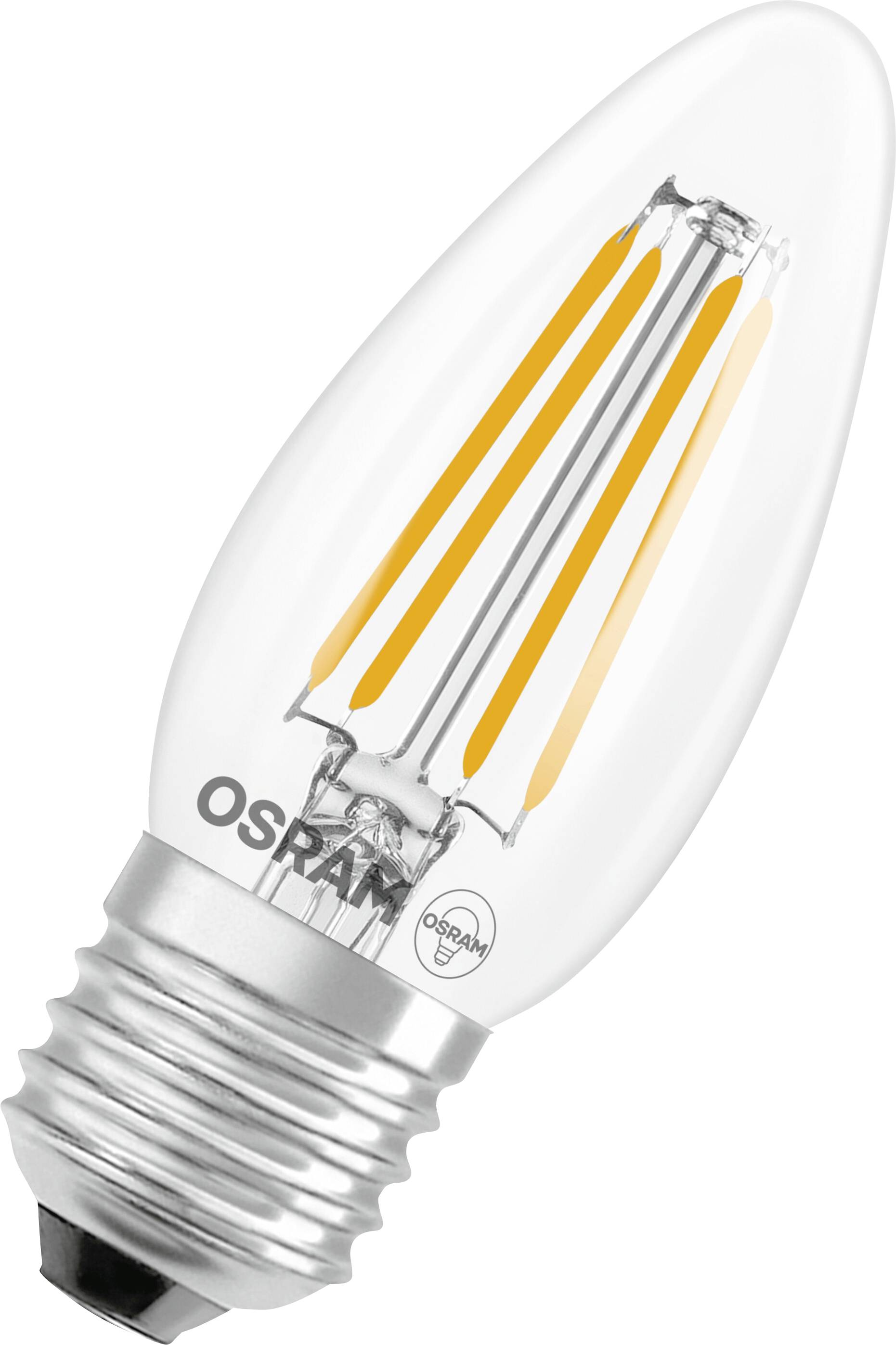 OSRAM HOMELIGHTING 4099854467066 LED CEE D (A - G) E27 forme de flamme 3.4 W blanc chaud (Ø x H) 35.00 mm x 35.00 mm non-0