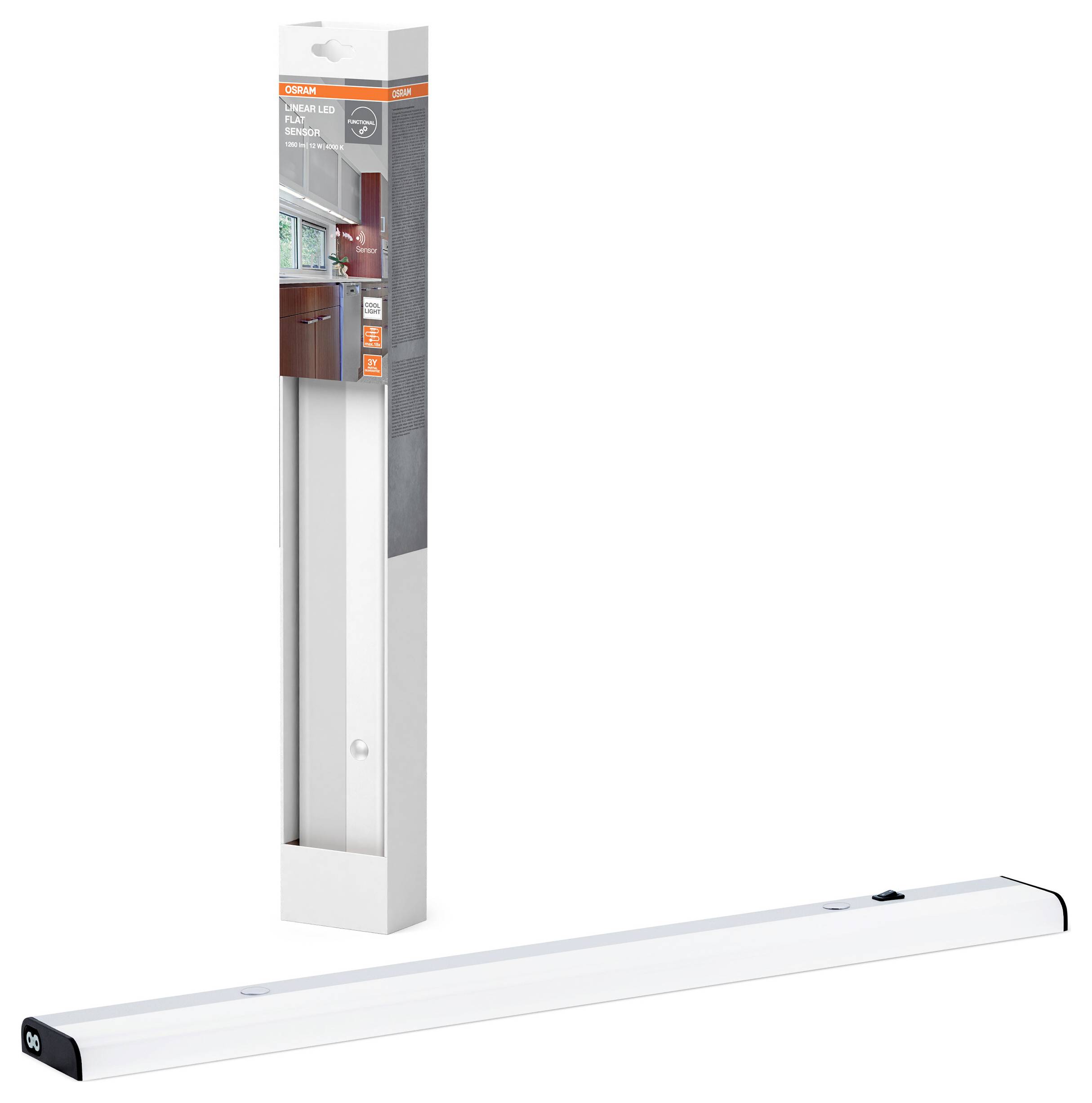 OSRAM HOMELIGHTING Linear LED Flat Sensor 12W 4000K Lampe LED pour dessous d'armoire avec détecteur LED 12 W-1