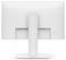 Un moniteur d'ordinateur blanc vu de dos, présentant un design simple et minimaliste.