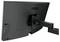Vue arrière d'un écran d'ordinateur BenQ monté sur un support réglable, montrant les ports et un design élégant noir.