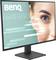 Moniteur d'ordinateur BenQ affichant un gros plan d'un œil à côté d'un organigramme avec des éléments textuels, soulignant la clarté et les détails.