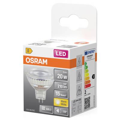 OSRAM HOMELIGHTING 4099854458361 Lampe à réflecteur LED CEE E (A - G) GU5.3 2 W blanc chaud (Ø x H) 50.00 mm x 50.00 mm -2