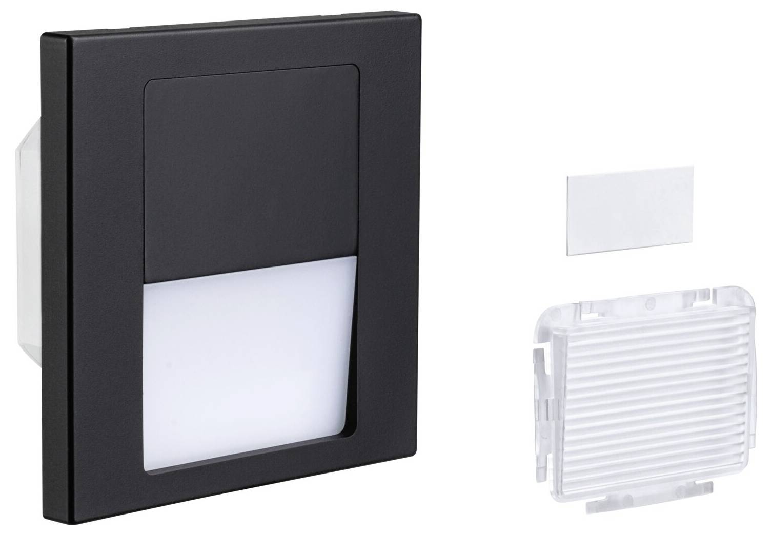 Paulmann 80001 Tsaro eckig 80x36mm Luminaire mural encastré LED 1 W noir (mat)-5