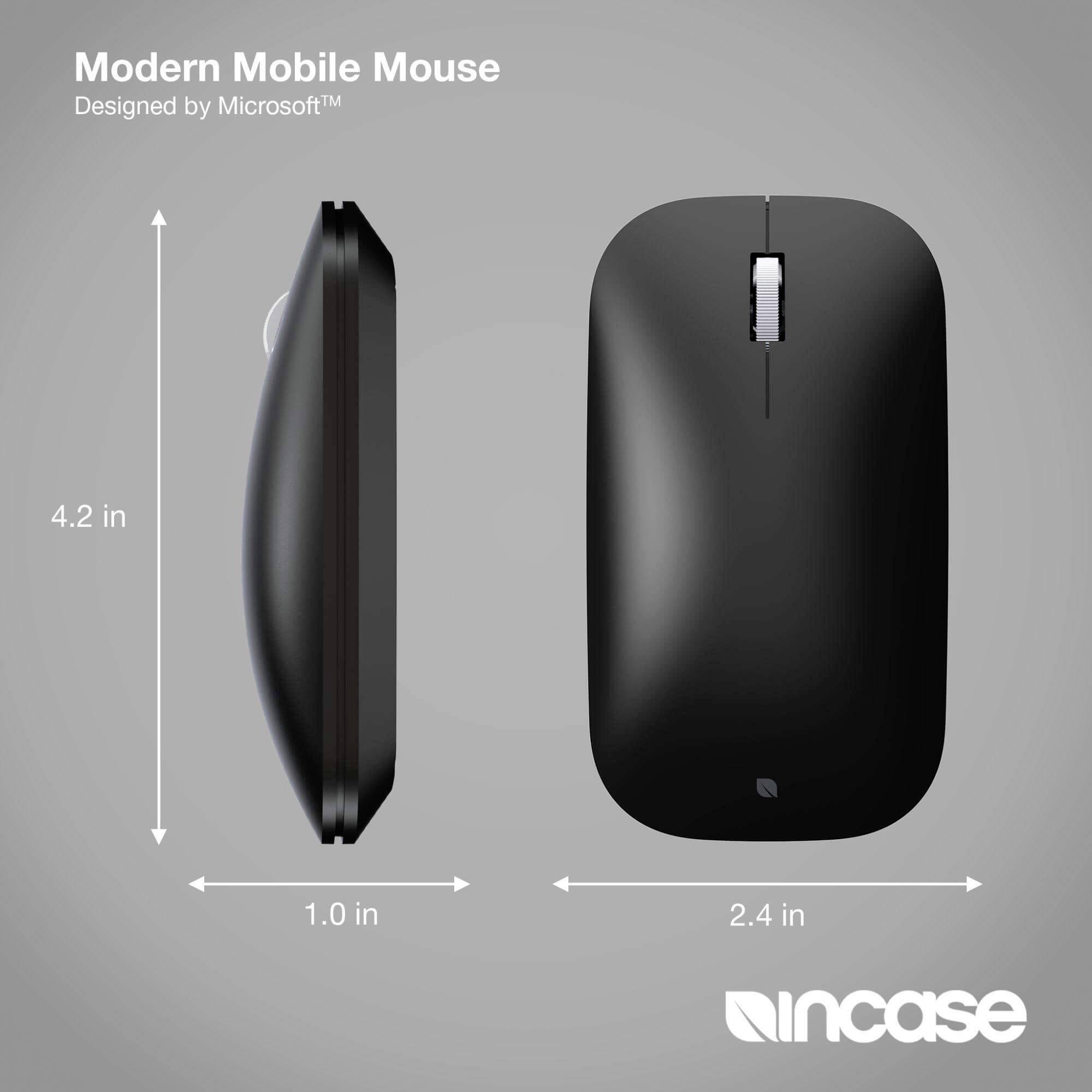 Incase Souris Bluetooth BlueTrack noir 4 Boutons ergonomique-6