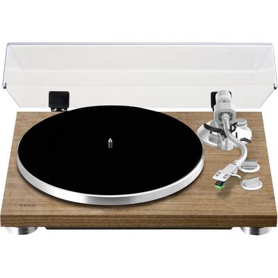 TEAC TN-400BT-X Bluetooth Turntable Walnut Platine entraînement par courroie noir, noix-0