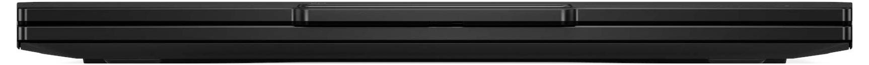 Une console PlayStation 2 noire vue de face, montrant sa forme rectangulaire compacte et son design minimaliste.