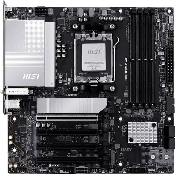 MSI 7E71-001R Carte mère Socket (PC) AMD® AM5 Facteur de forme (détails) Micro-ATX Chipset de la carte mère AMD® B850