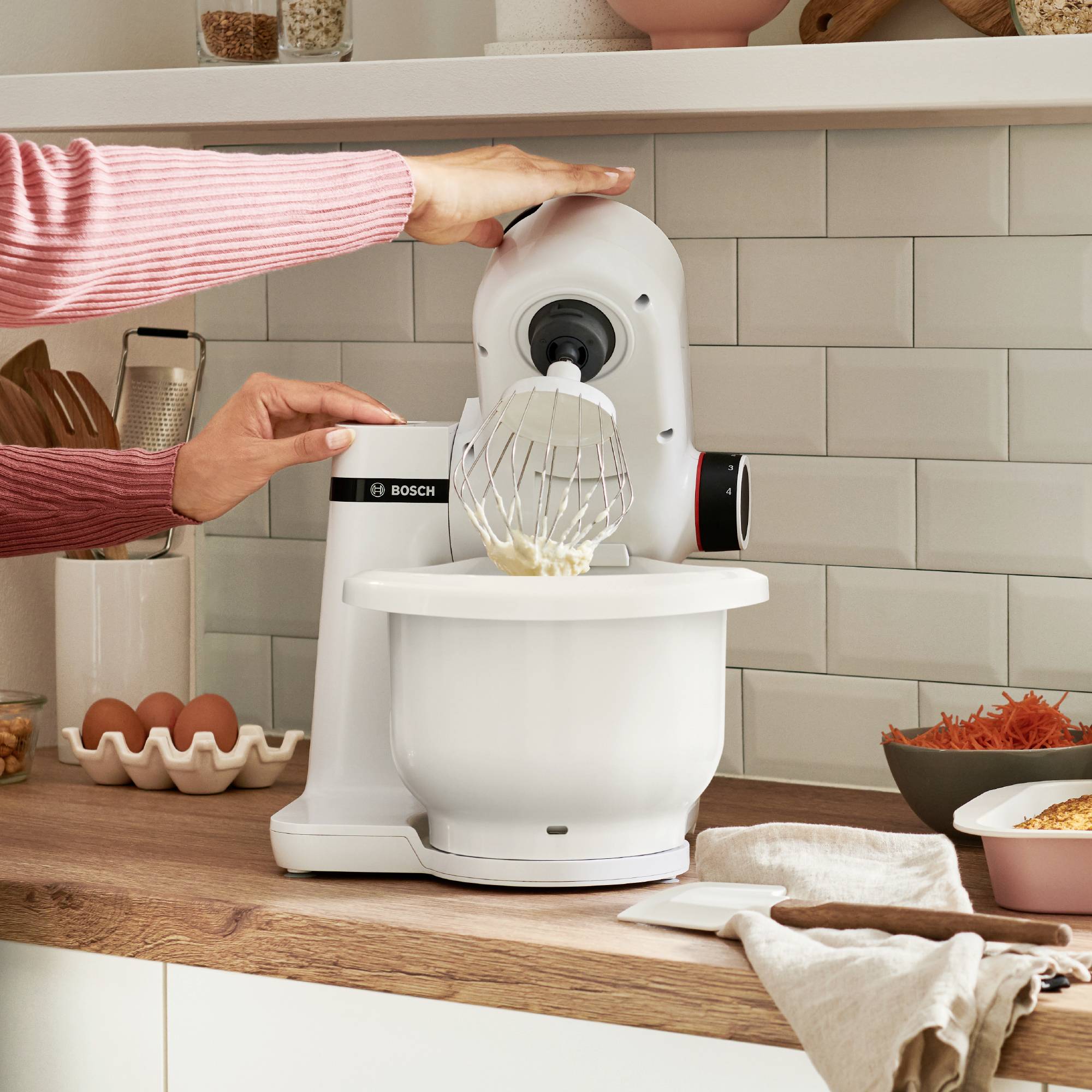Bosch MUM Serie 2, 700 Watt Robot de cuisine 700 W blanc-4