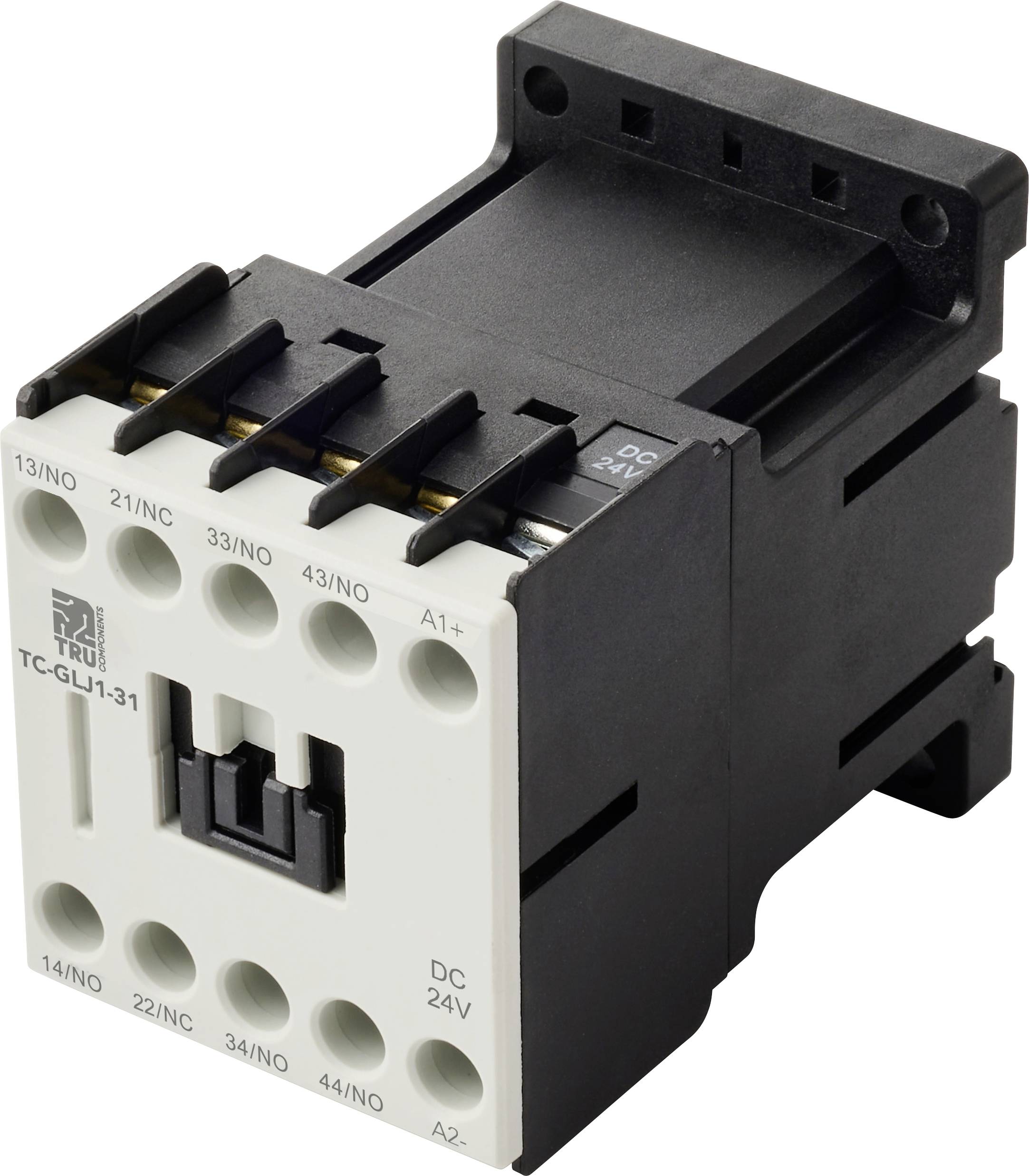 TRU COMPONENTS TC-GYJ1-31-24VDC Contacteur auxiliaire 3 NO (T), 1 NF (R) 24 V/DC 10 A 1 pc(s)