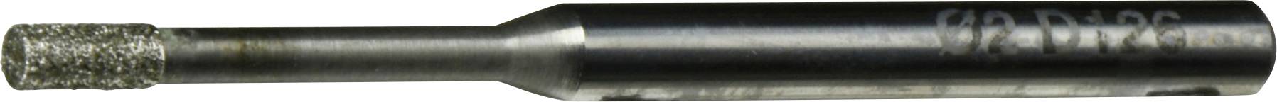 Un outil cylindrique en métal avec une pointe texturée, probablement utilisé pour percer ou meuler, présenté sur un fond blanc.