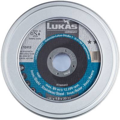 LUKAS-ERZETT T41 125 AT005842V9807010 Jeu de disque à tronçonner 125 mm 10 pc(s) acier inoxydable (antirouille)-0