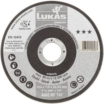 LUKAS-ERZETT T41 230x1,9x22,23 A46Z-BF AT007284V9802 Jeu de disque à tronçonner 230 mm 25 pc(s) acier-0