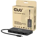 club3D Station d'accueil USB-C® CSV-2552 lecteur de cartes intégré, alimentation USB-C®