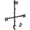 SpeaKa Professional SP-MM-231 Support d'écran 3 Écran(s) 43,2 cm (17") - 81,3 cm (32") noir réglable en hauteur, inclinable, rotatif, mobile