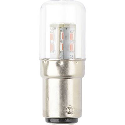 TRU COMPONENTS TC-13776156 Voyant de signalisation LED rouge BA15d 12 V/DC, 24 V/DC 200 lm-0