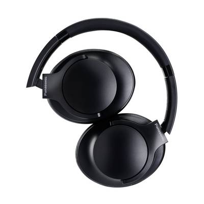 Casque audio noir avec design circumaural et bandeau réglable, présenté sur un fond blanc. Adapté pour l'écoute audio.