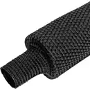 Quadrios 25CA538 Gaine thermorétractable en tissu noir 25 mm 12.5 mm Taux de retreint:2:1 Marchandise vendue au mètre