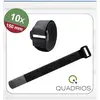 Quadrios 25CA569 Collier de serrage auto-agrippant pour grouper partie velours et partie agrippante (L x l) 150 mm x 20 mm noir 10 pc(s)