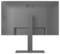 Vue arrière d'un écran d'ordinateur LG sur son socle. Le design est minimaliste, mettant en valeur le support réglable et l'emplacement des ports.