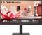 Moniteur LG QHD 27 pouces avec écran IPS, définition QHD 2560x1440, HDR10, alimentation intégrée, doté d'un design abstrait avec des objets géométriques.