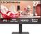 Moniteur LG 27" QHD avec imagerie abstraite vibrante. Caractéristiques : écran IPS, résolution QHD 2560 x 1440, HDR10, alimentation intégrée.