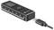 Un appareil numérique compact noir doté d'un port USB-C et d'un écran LCD, présentant un design semblable à une règle, gradué de 0 à 6 centimètres.