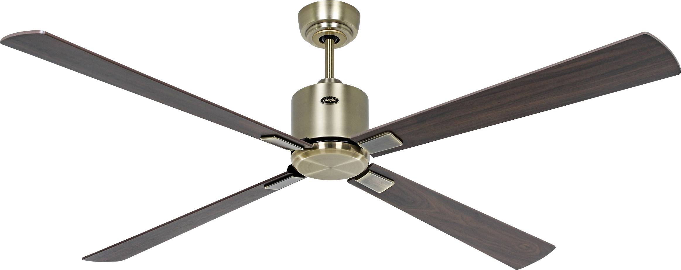 CasaFan ECO NEO III 152 MA-NB/KI WiFi Flügel Nussbaum/Kirsche Ventilateur de plafond 27 W (Ø x H) 152 cm x 360 mm laiton-0