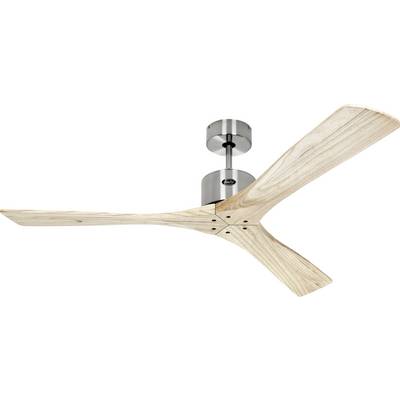 CasaFan MACAU 132 BN-NT Ventilateur de plafond 39 W (Ø x H) 132 cm x 350 mm chrome (brossé) avec télécommande, fonction -0