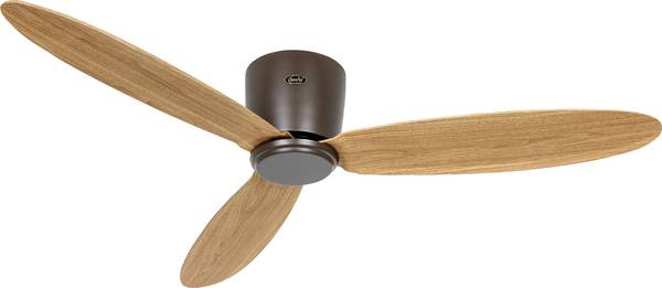 CasaFan ECO PLANO II 132 BZ-EN WiFi Ventilateur de plafond  28 W (Ø x H) 132 cm x 160 mm bronze avec télécommande, minuteur, fonction hiver, commandé par application
