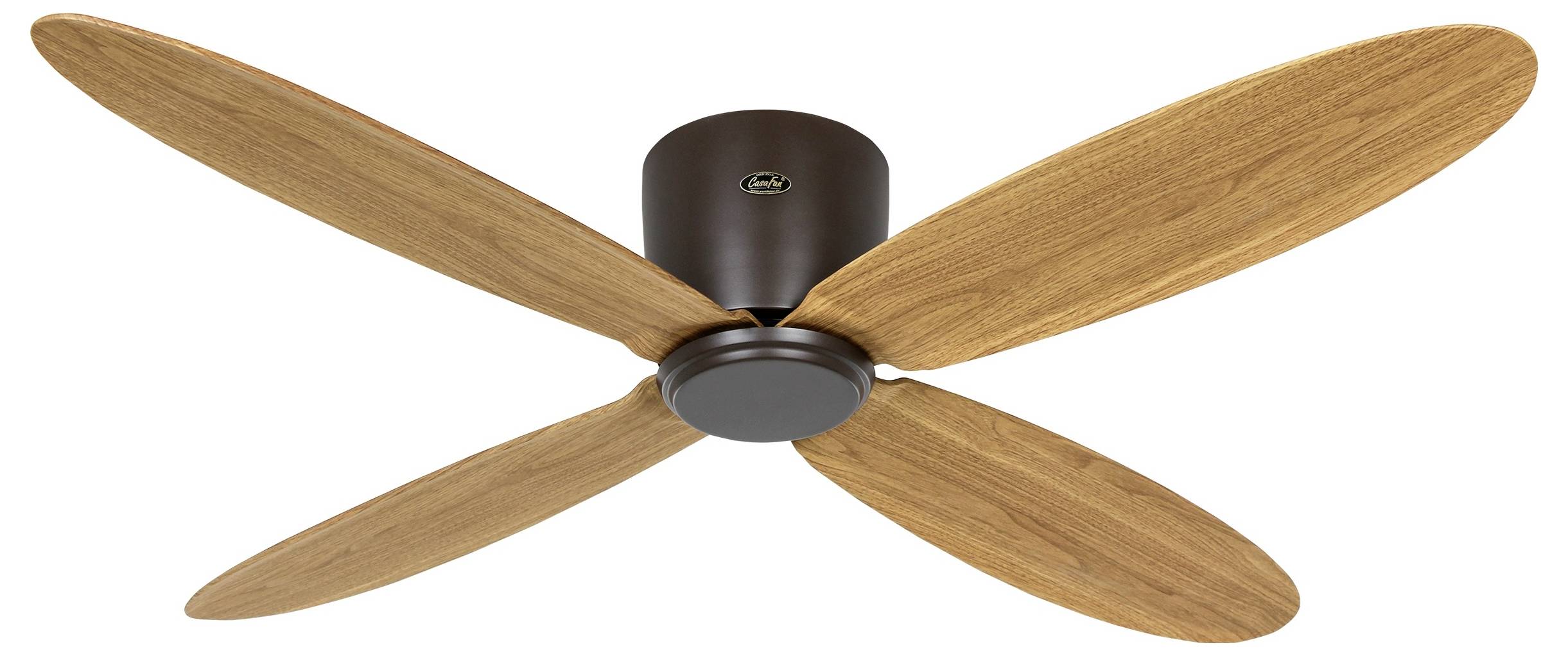 CasaFan ECO PLANO II 132 BZ-EN WiFi Ventilateur de plafond 28 W (Ø x H) 132 cm x 160 mm bronze avec télécommande, minute-1