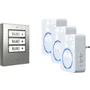 m-e modern-electronics 100171 Sonnette sans fil Set complet éclairée, acoustique actif, avec détecteur de mouvements, av