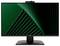Un écran d'ordinateur affichant un graphique vert foncé avec des lignes diagonales superposées sur un fond noir.