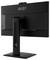 Vue arrière d'un moniteur MSI noir sur un support, montrant le logo de la marque, les évents et les ports.
