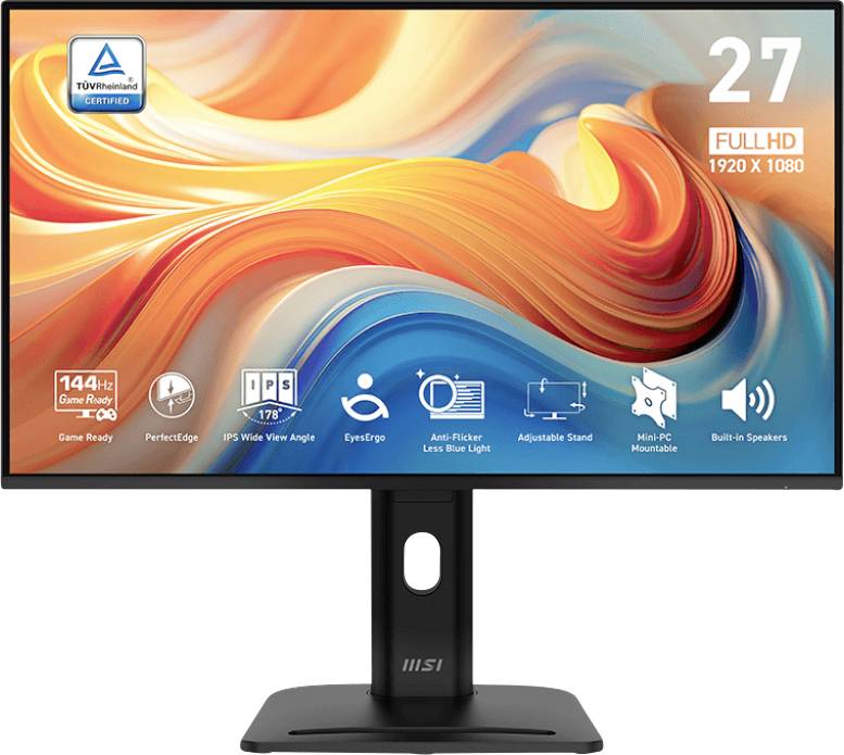 Moniteur LED MSI PRO MP275PGDE CEE E (A - G) 68.6 cm 27 pouces 1920 x 1080 pixels 16:9 4 ms HDMI™, DisplayPort, VGA, pri-0