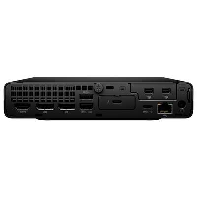 Panneau arrière d'un appareil présentant plusieurs ports HDMI, un port Ethernet, des ports USB et des grilles de ventilation, conçu pour la connectivité.