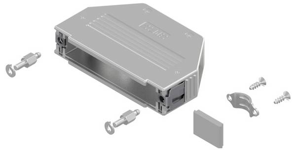 Conec SnapLock 16-003230E Capot SUB-D Nombre de pôles: 37 plastique, métallisé 90 °, 180 °  1 pc(s)