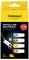 Packaging 'Intenso Office Line Multipack' présentant quatre clés USB de 64 Go dans les couleurs jaune, vert, orange et bleu, avec le texte 'Clé USB-A Super Rapide'.