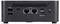 Le panneau arrière d'un appareil électronique noir présente les ports suivants : USB 2.0, Thunderbolt, Ethernet, HDMI et Power Link, avec une ventilation au-dessus.
