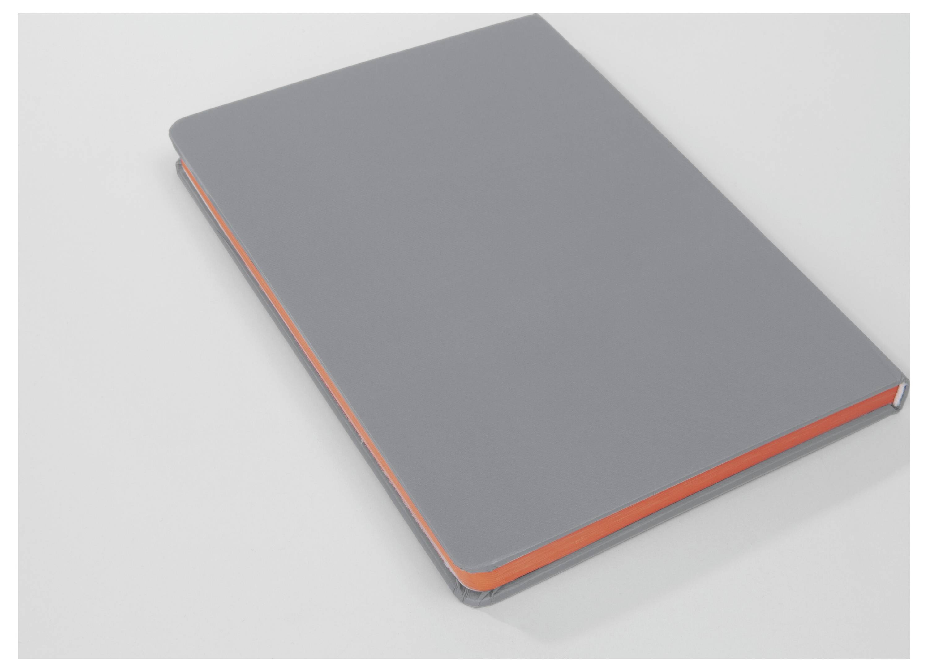Sigel LS200 Cahier Linescape Hardcover DIN A5 quadrillé gris clair, orange fluorescent Nombre de pages: 88-4