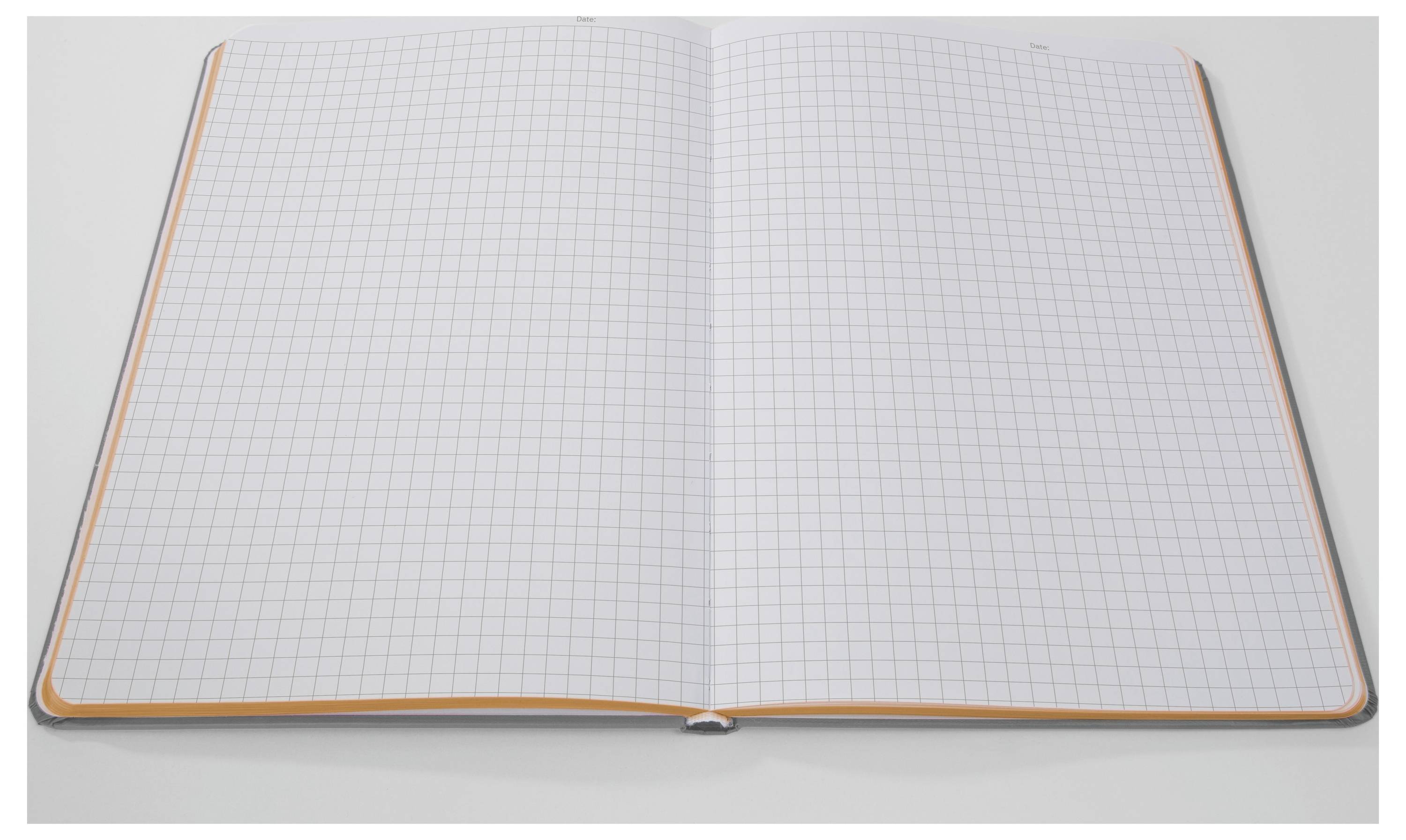 Sigel LS200 Cahier Linescape Hardcover DIN A5 quadrillé gris clair, orange fluorescent Nombre de pages: 88-5