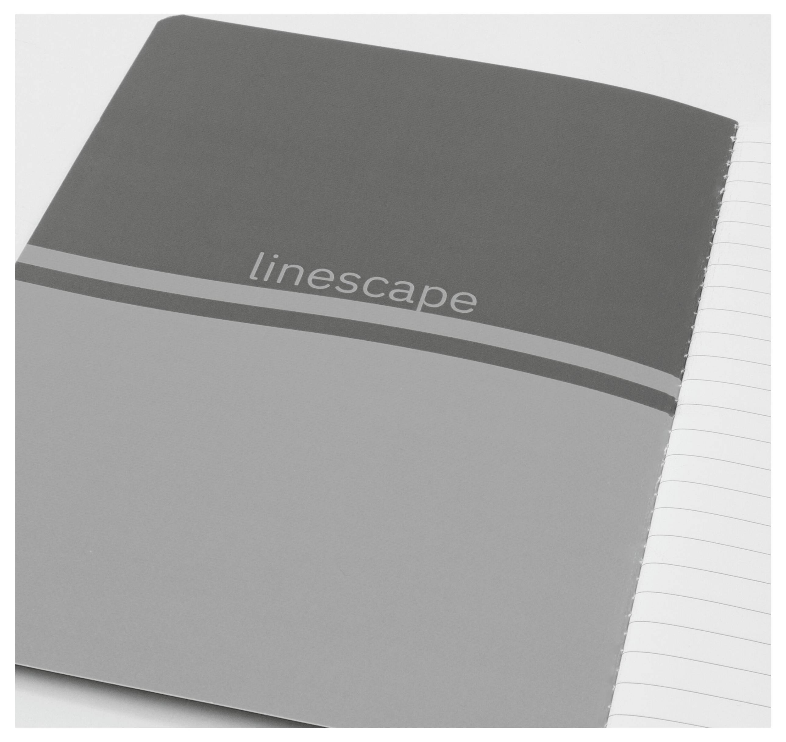Sigel LS307 Carnet de notes Linescape Softcover 2 pc(s) DIN A5 ligné gris foncé, gris clair Nombre de pages: 34-2