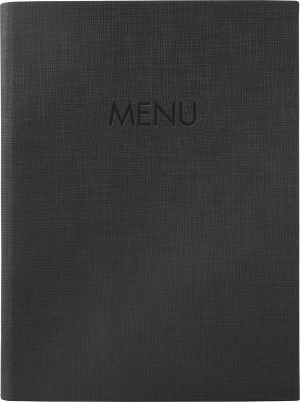 Sigel SM203  DIN A5 1 pc(s) avec 2 pochettes transparentes doubles pour 8 pages, reliure élastique noir