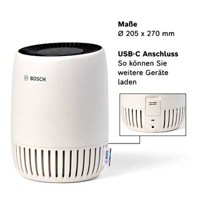 Bosch Home Comfort 7733703696+7733703705 Air 1000+Air 1000 Purificateur d'air 23 m² blanc-15